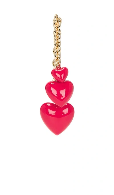 Roxanne Assoulin Happy Heart Bag Charm In Red