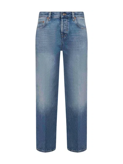 Gucci Light Blue Cotton Denim Straight Jeans