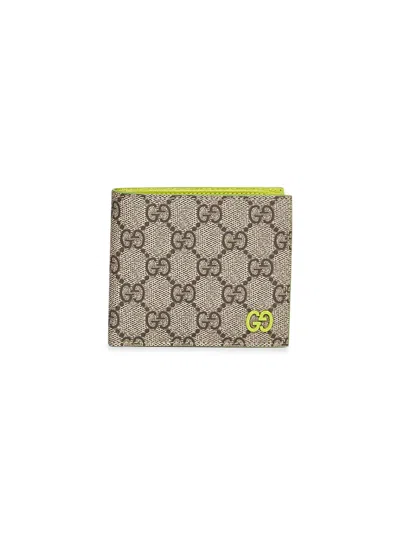 Gucci Men Beige Gg Bi-fold Wallet