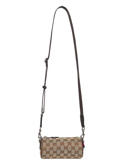 Gucci Men Beige Cylindrical Mini Crossbody Bag