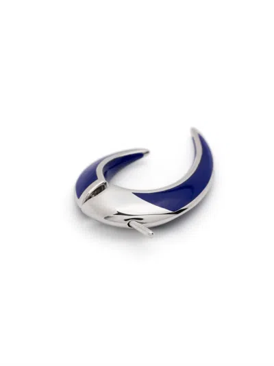 Shaun Leane Womens Silver Sabre Solis Sterling-silver And Enamel Talon Earrings In Blue