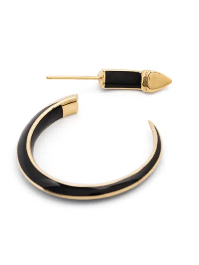 Shaun Leane Sabre Solis Hoop Earrings In Black