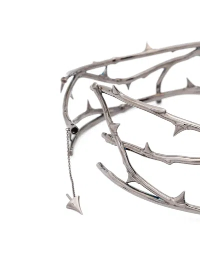 Shaun Leane Rose Thorn Choker In Metallic
