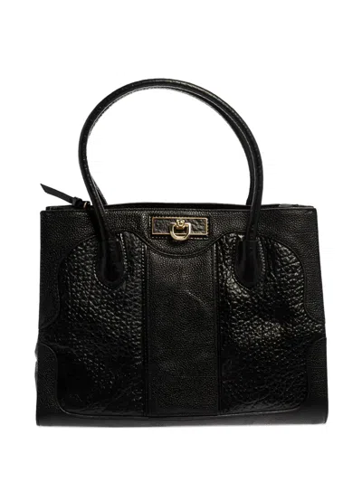 Pre-owned Dkny Vintage  Textured-leather Tote Bag