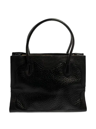 Pre-owned Dkny Vintage  Textured-leather Tote Bag