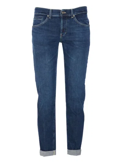 Dondup Slim-cut Low-rise Jeans In Blue