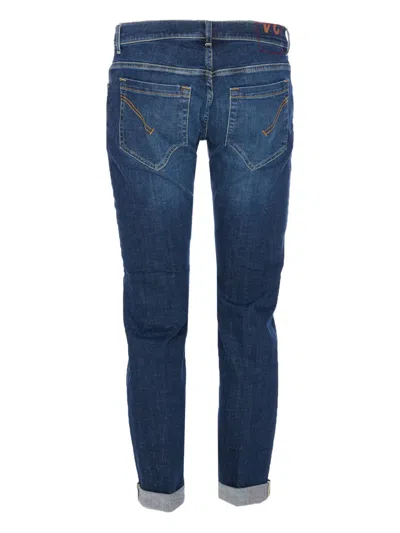 Dondup Slim-cut Low-rise Jeans In Blue