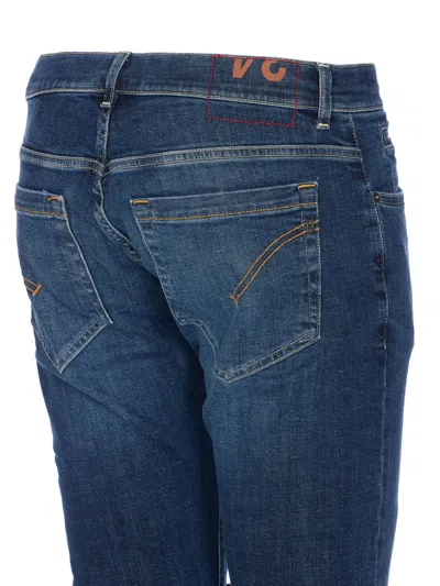 Dondup Slim-cut Low-rise Jeans In Blue