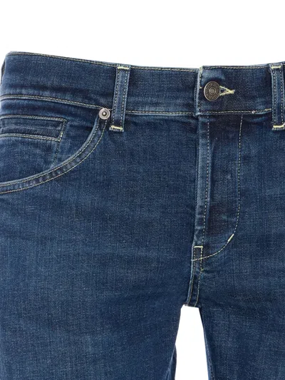 Dondup Slim-cut Low-rise Jeans In Blue