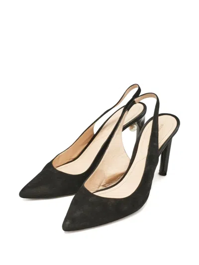 Pre-owned Nicholas Kirkwood  95mm Slingback Pumps In Black