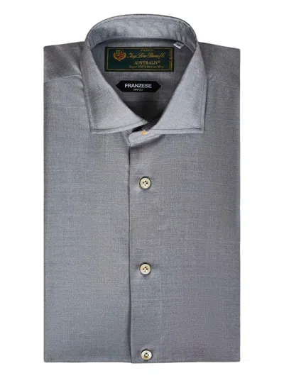Franzese Collection Donald Trump Pointed-collar Buttoned Shirt In Blue