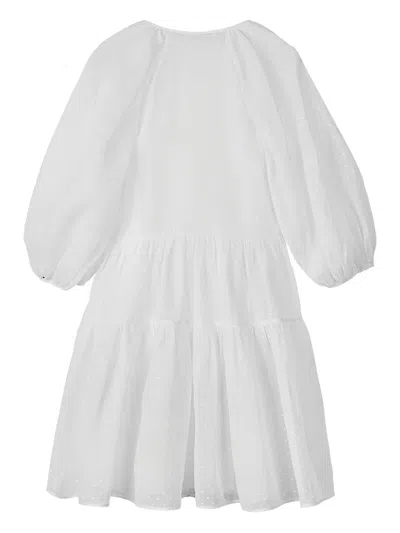 Cecilie Bahnsen Mirabelle Wrap-effect Dress In White
