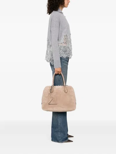 Ermanno Scervino Zip-fastening Suede Tote Bag