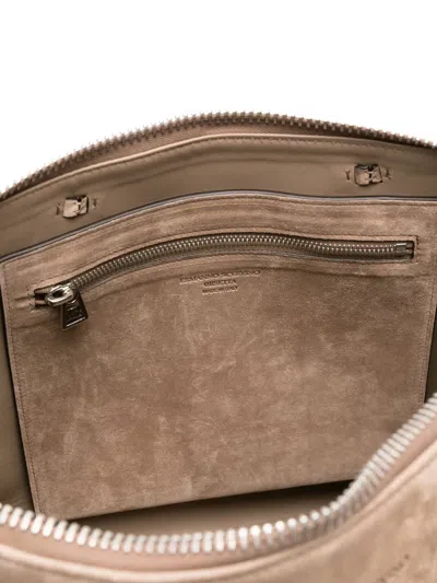 Ermanno Scervino Zip-fastening Suede Tote Bag