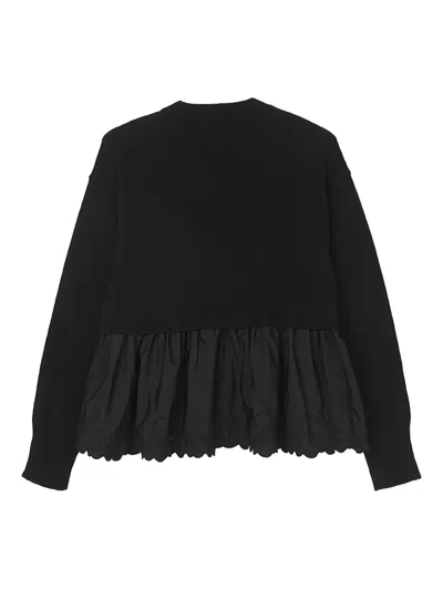 Cecilie Bahnsen Bera Cashmere Sweater In Black