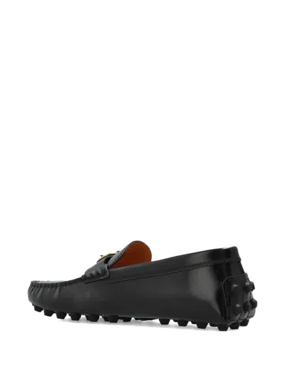 Tod's Leather Buckle Loafers