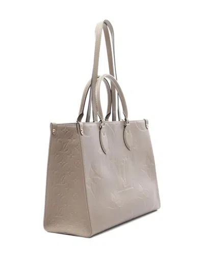 Pre-owned Louis Vuitton 2021 On-the-go Mm Monogram Shoulder Bag In Neutral