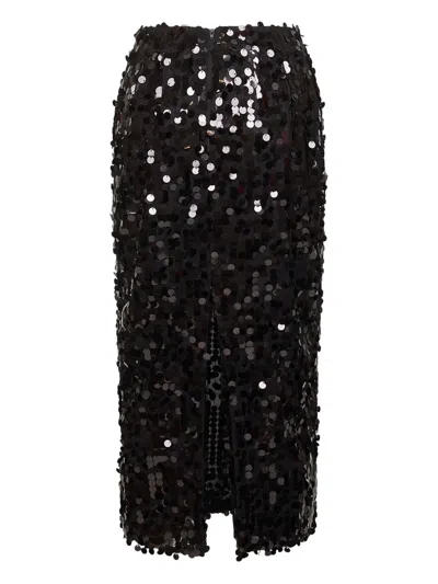 Blanca Vita Sequin-embellished Midi Skirt In Multi