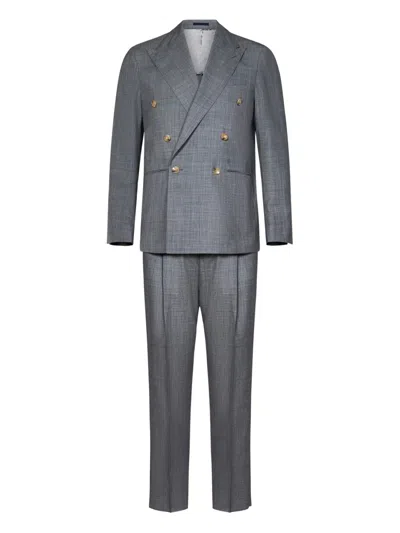 Franzese Collection Franzese Napoli Stefano De Martino Model Suit In Gray