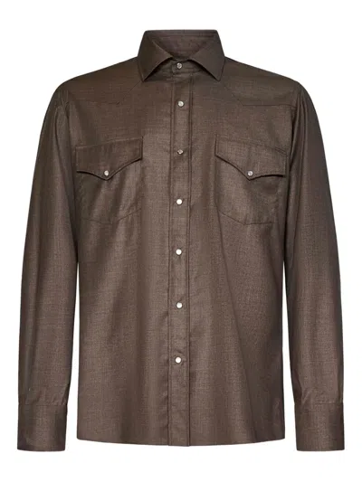 Franzese Collection Franzese Napoli Gianni Agnelli Model Shirt In Green