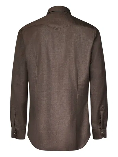 Franzese Collection Franzese Napoli Gianni Agnelli Model Shirt In Green