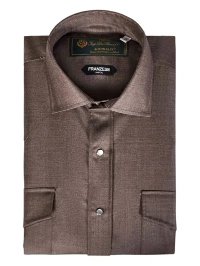 Franzese Collection Franzese Napoli Gianni Agnelli Model Shirt In Green