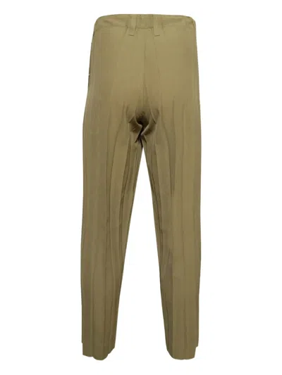 Issey Miyake Pleated Trousers In Green