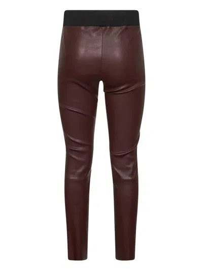 Brunello Cucinelli Pull-on Leather Trousers