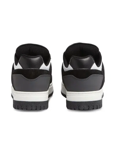 Dsquared2 Suede Leather Panel Sneakers In Black