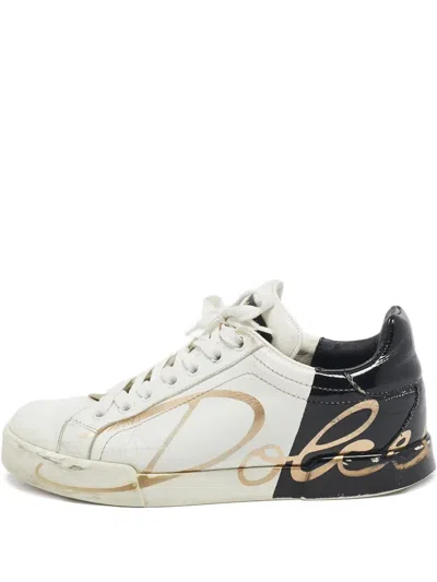 Pre-owned Dolce & Gabbana Panelled Sneakers