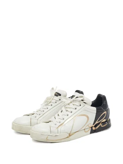 Pre-owned Dolce & Gabbana Panelled Sneakers