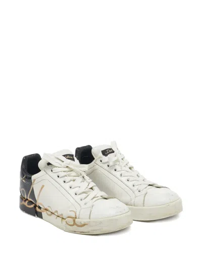 Pre-owned Dolce & Gabbana Panelled Sneakers