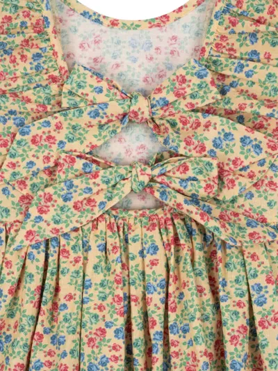Konges Sløjd Ruffle-bow Dress In Green