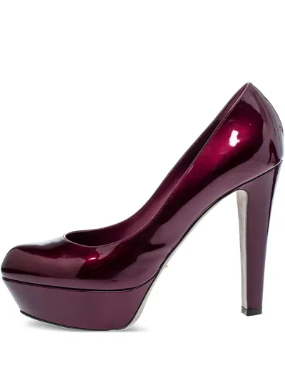 Pre-owned Sergio Rossi Vintage Patent Leather Platform Pumps