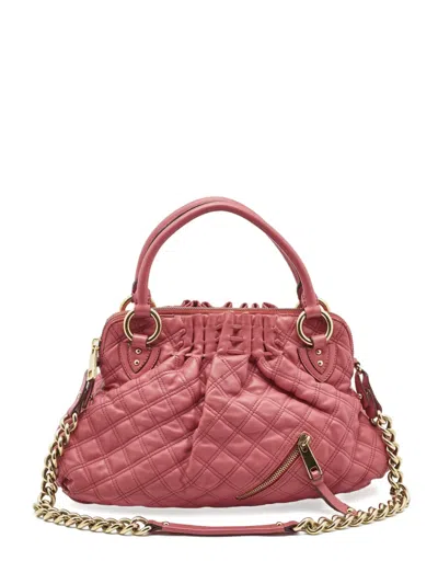 Pre-owned Marc Jacobs Vintage  Quilted Leather Shoulder Bag In Pink