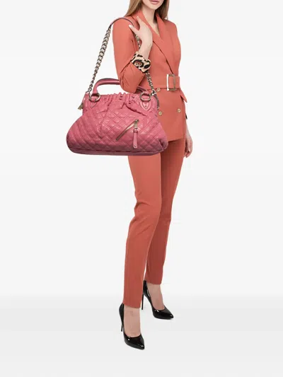 Pre-owned Marc Jacobs Vintage  Quilted Leather Shoulder Bag In Pink