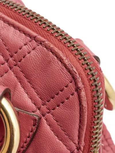 Pre-owned Marc Jacobs Vintage  Quilted Leather Shoulder Bag In Pink