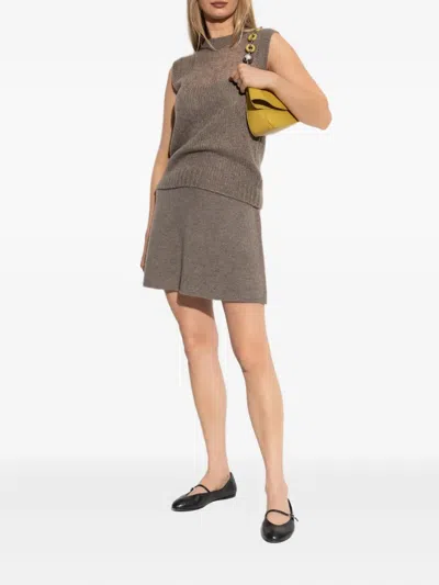 Lisa Yang Ribbed-knit Mini Skirt