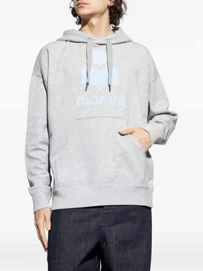 Isabel Marant Logo-print Hoodie In Neutral