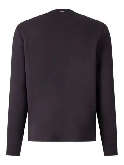 Herno Patch-pocket Sweater In Brown