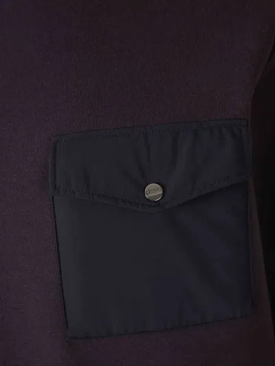 Herno Patch-pocket Sweater In Brown