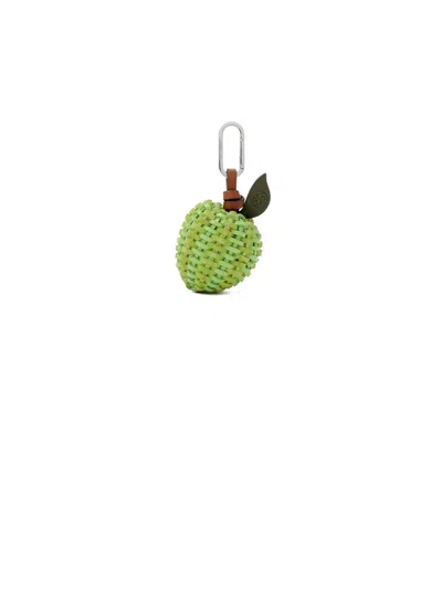 Tory Burch Lime Woven Keyring