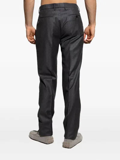 Etro Pleated Trousers With Zip Detail In Black