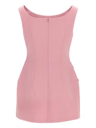 Magda Butrym Boat Neck Floral Applique Dress