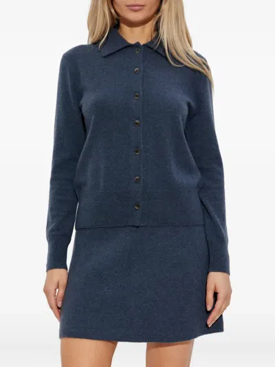 Lisa Yang Button-down Collar Cashmere Cardigan