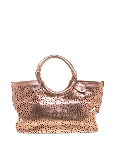 Pre-owned Jimmy Choo 2024 Star Laser Cut Shoulder Bag In Pink
