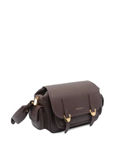 Coccinelle Campus Crossbody Bag In Brown