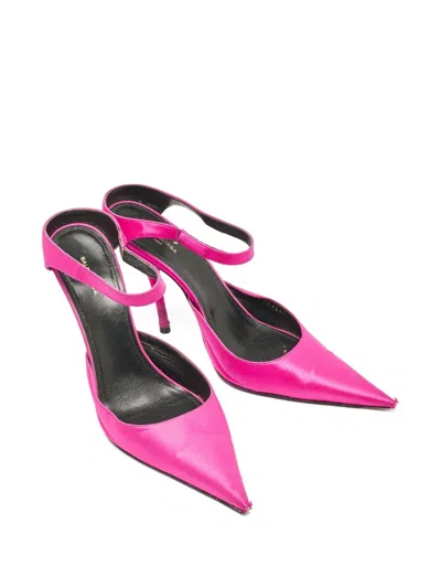 Pre-owned Balenciaga 2023 100mm Satin Mules