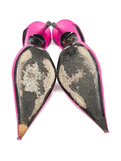 Pre-owned Balenciaga 2023 100mm Satin Mules