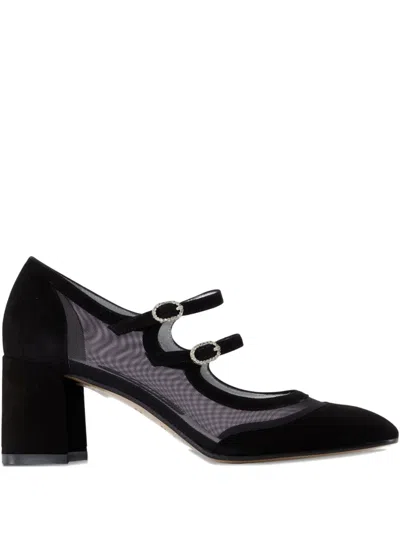 Carel Paris Alicenight Double-buckle Pumps In Black